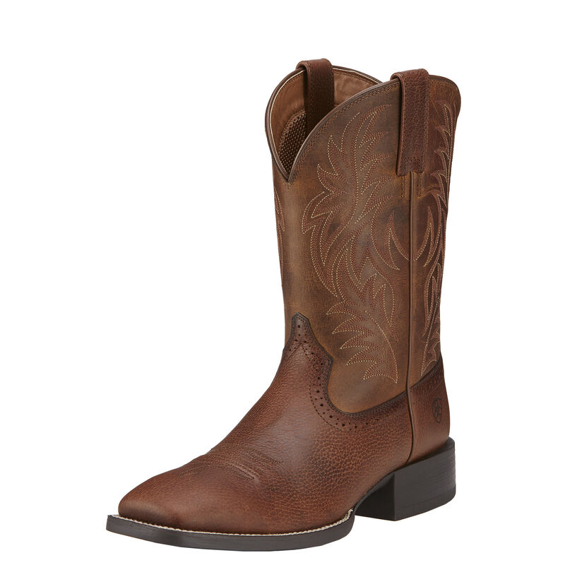 Ariat Sport Wide Square Toe - Miesten Ruskea Bootsit ( LJAQCY-941 )